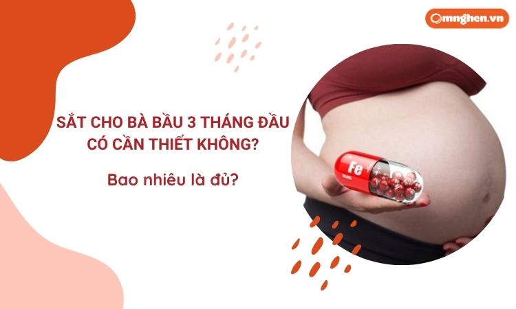 Sắt cho bà bầu 3 tháng đầu có cần thiết không? Bao nhiêu là đủ?